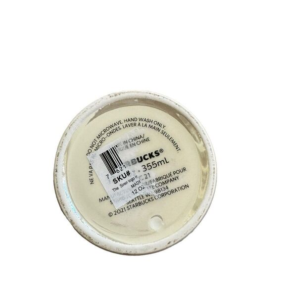 Starbucks 21 twin-tailed siren Logo Ceramic Travel Mug with Lid 12 oz - Picture 5 of 5